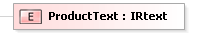 XSD Diagram of ProductText